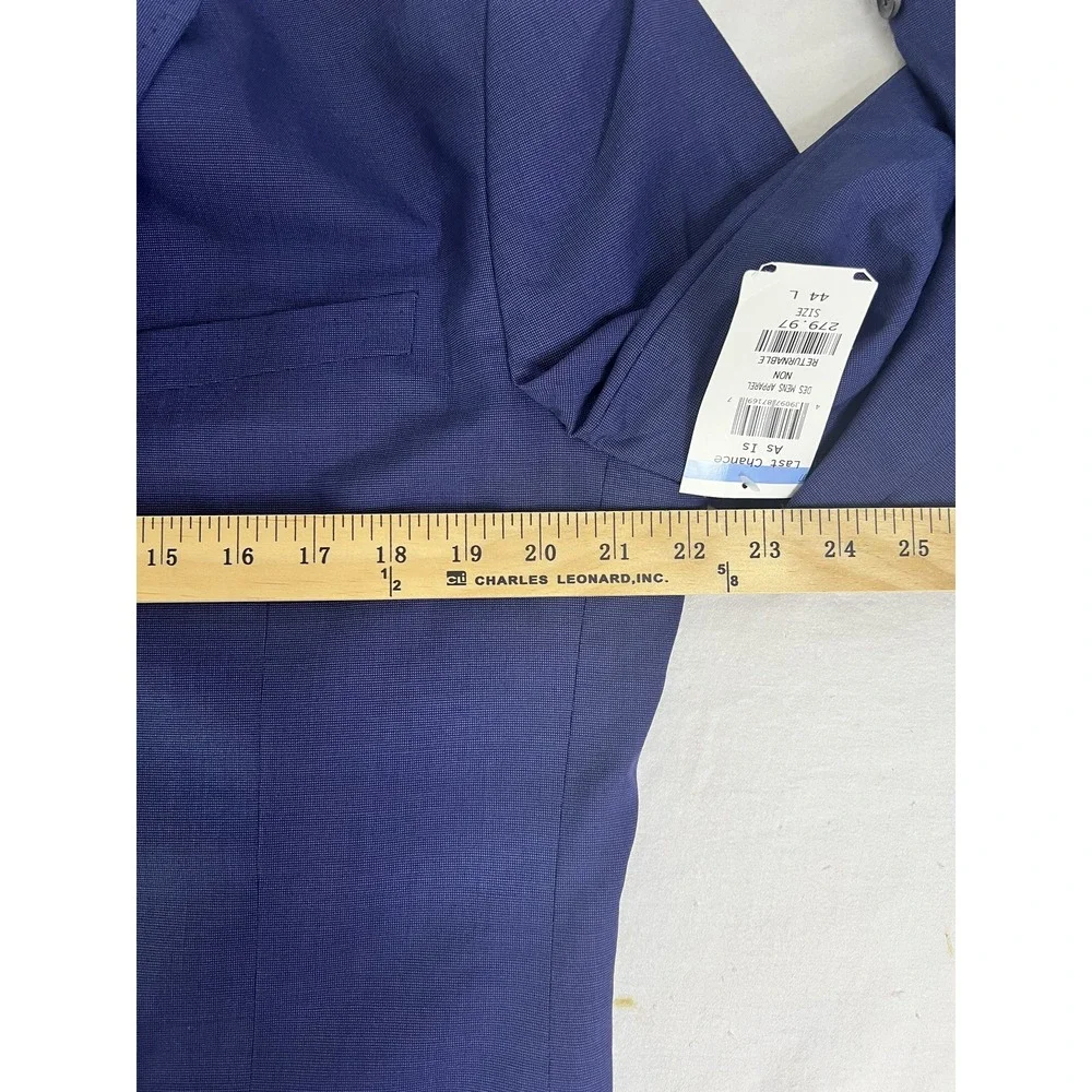 Ted Baker Blazer Mens 44 Large Blue Wool Endurance Jay CT Made Canada Sport Coat